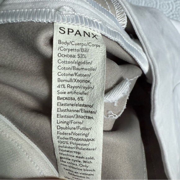 SPANX White Straight Leg Pants - Picture 10 of 13